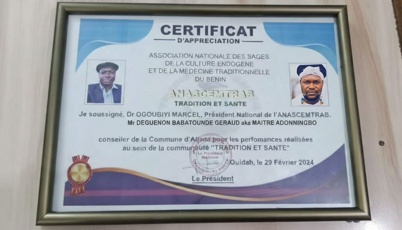 Diplôme de féticheur